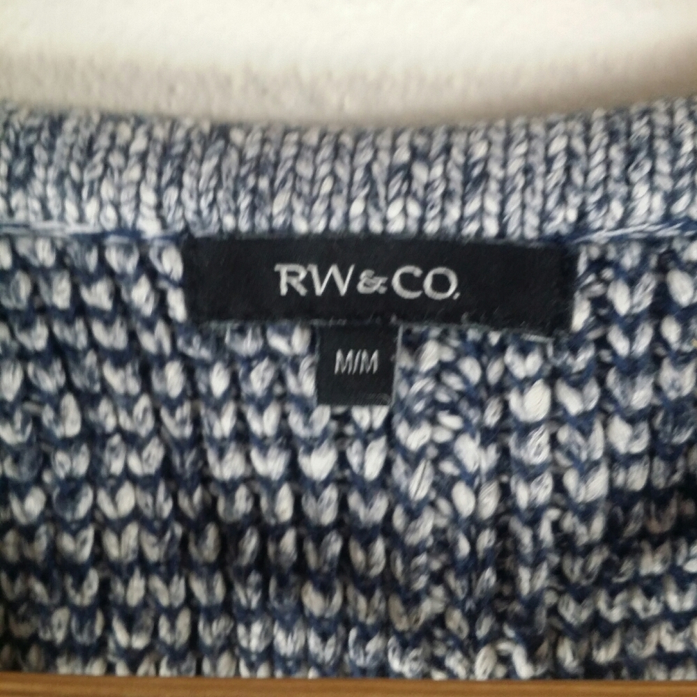 Blue Knit sweater with buttons down the back - Picture 7 of 7